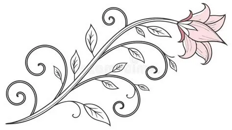 Flower Scrolling Stock Illustrations – 500 Flower Scrolling Stock ...