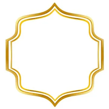 Golden Islamic Frame Vector, Islamic, Frames, Islamic Border PNG and ...