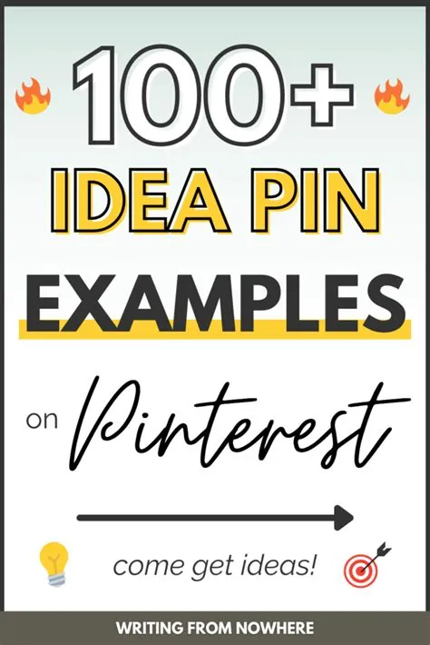 100+ Pinterest Idea Pins Examples To Inspire You » Writing From Nowhere