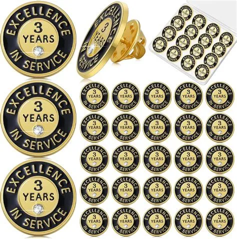 Amazon.com: Ferreve 50 Pcs Year of Service Pin Employee Excellence ...