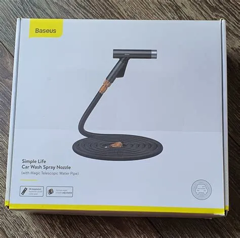 BASEUS Car/Bike wash Washer Spray Nozzle High water pressure with magic ...