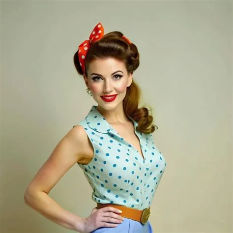 Classic and Glamorous PinUp Lady in Retro Fashion Vintage Poster Retro ...