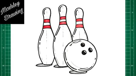 Bowling Pin Clipart How To Draw Bowling Pins Step By Step