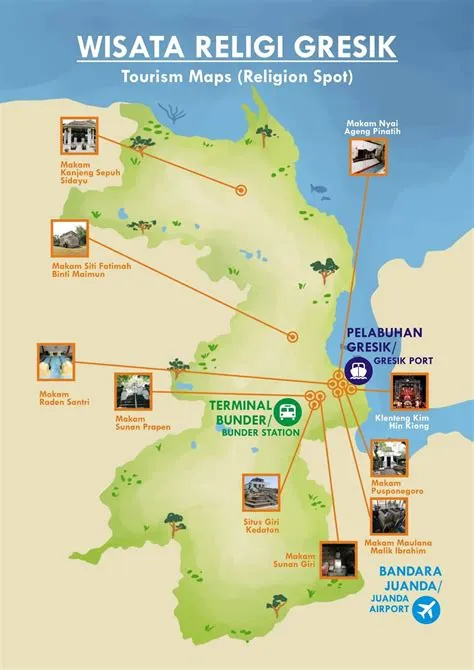 Peta Wisata Religi di Gresik (Terbaru)