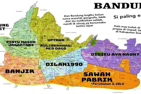 Viral Peta Bandung dengan Ciri Khasnya, Rumah Kamu Masuk Zona Mana?