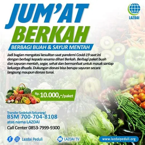 Jum'at Berkah (Berbagi Buah dan Sayuran Mentah) | Lazdai Peduli