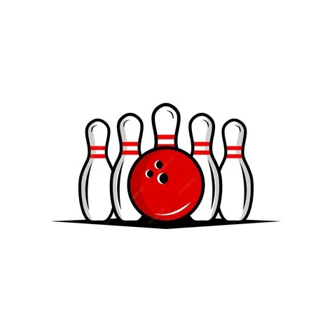 Premium Vector | Vector sport bowling ball and bowling pins isolated