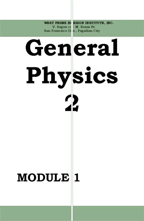 Module 1 pdfcoffee - General Physics 2 - General Physics 2 MODULE 1 ...