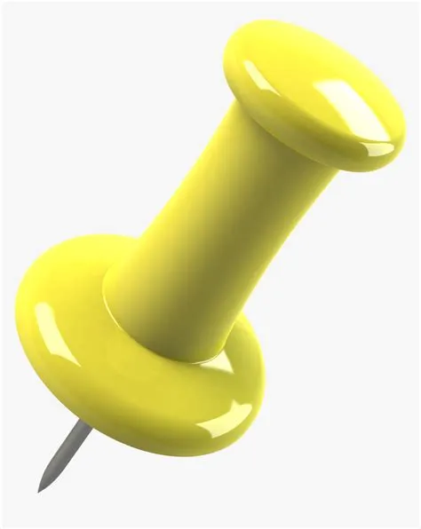 Png - Yellow Transparent Background Pin Png, Png Download ...