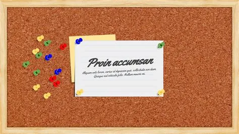 Free Cork Board Powerpoint Template - Free Printable