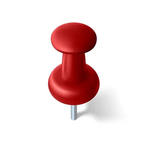 Premium Vector | Realistic pin with shadow,