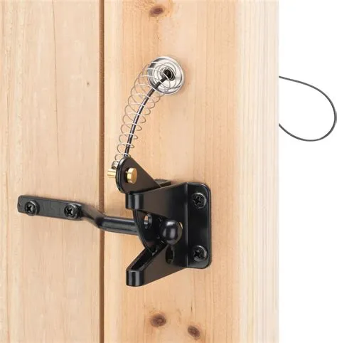 HILLMASTER Self Locking Gate Latch for Wooden Fence Heavy Duty,Gravity ...