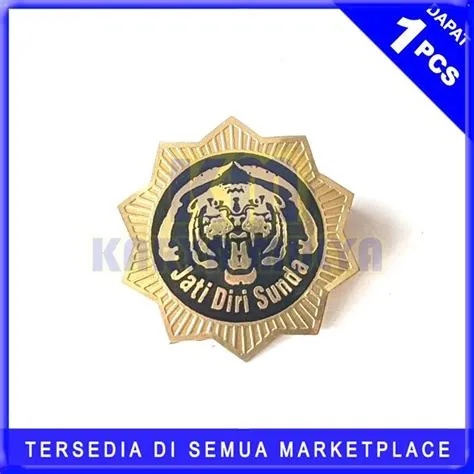 Lencana Jati Diri Sunda - Pin Simbol Bahan Logam Bentuk Bunga - Karya ...
