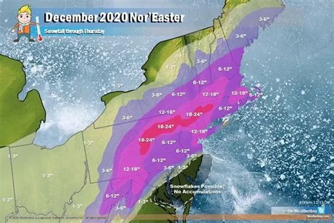 Revised Snow Total Map for December in New Hampshire