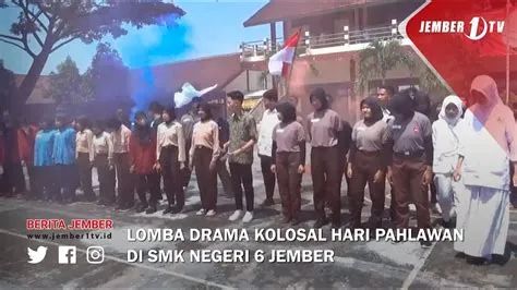 LOMBA DRAMA KOLOSAL HARI PAHLAWAN DI SMK NEGERI 6 JEMBER - YouTube