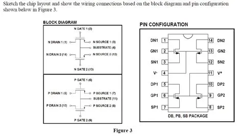 VIDEO solution: Sketch the chip layout and show the wiring connections ...