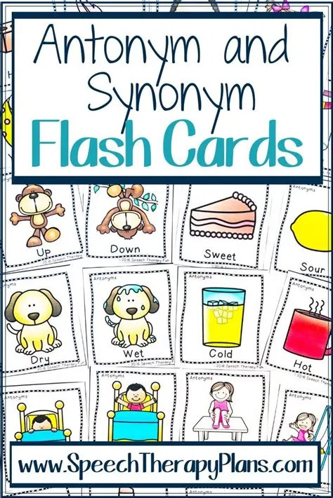 Antonym & Synonym Flash Cards | Inglés primaria, Primarias, Apps