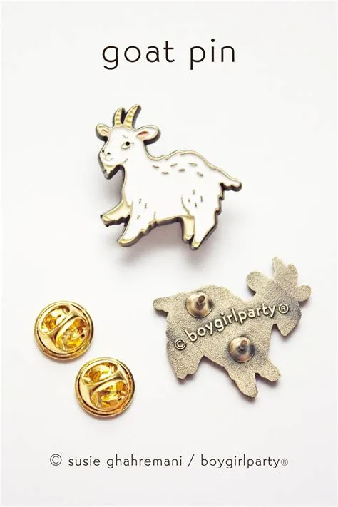 Cute Enamel Pins Goat Gifts Goat Enamel Pin Mountain - Etsy