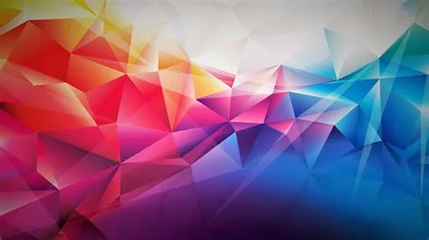 Blue Geometric Desktop Wallpaper