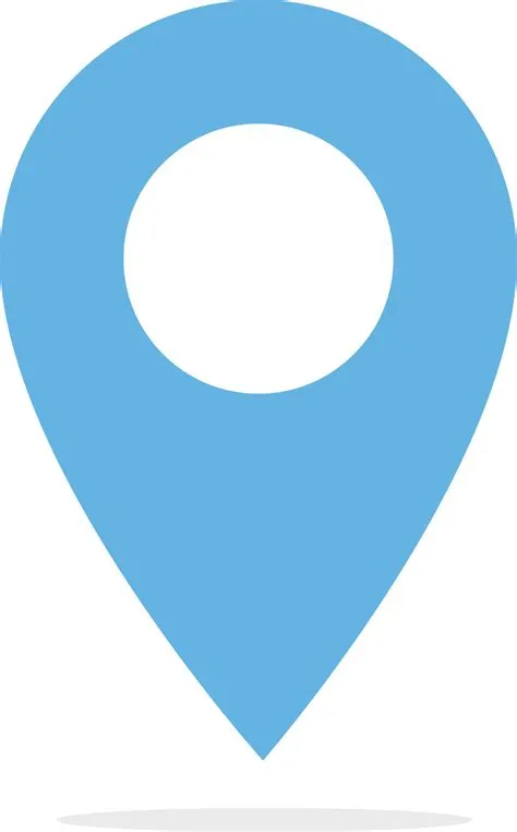 location pin icon. location pin sign. blue location pin symbol. Map ...
