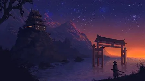 Hidden Samurai moutain [1920x1080] | Landscape wallpaper, Digital art ...