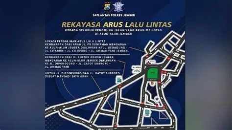 Di Malam Pergantian Tahun, Arus Lalu Lintas di Alun-alun Jember Akan ...