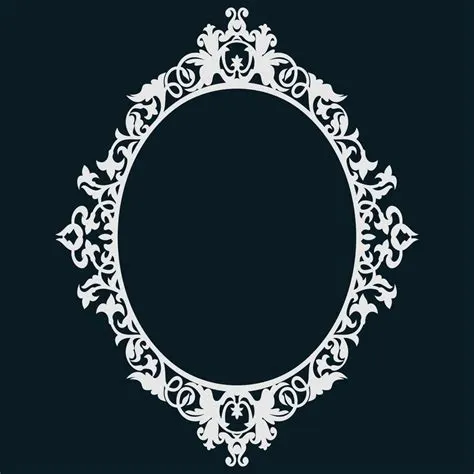 moldura vintage. espelho antigo. elemento retrô de design. em 2025 ...