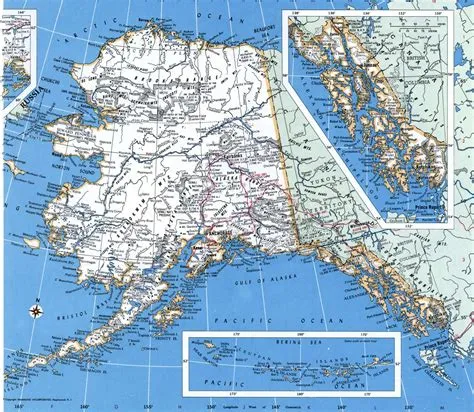 Alaska counties map. Free printable map of Alaska counties and cities