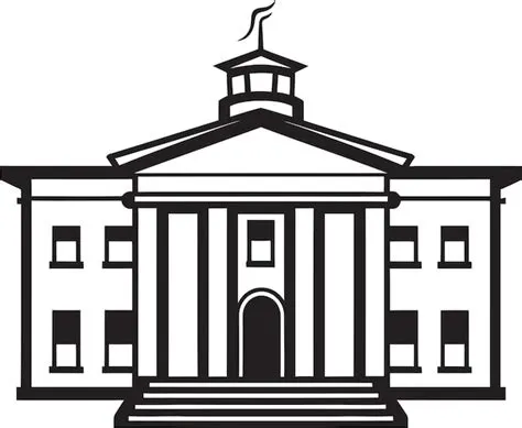 Detailed Vector Artwork of a School Building with Innovative Learning ...