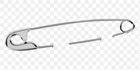 Silver safety pin png sticker | Premium PNG - rawpixel