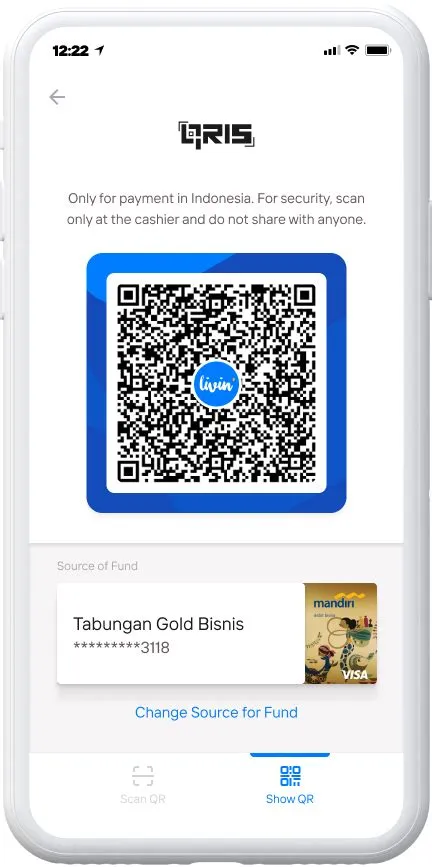 Cara Bayar Pakai QRIS Mandiri di Livin' by Mandiri