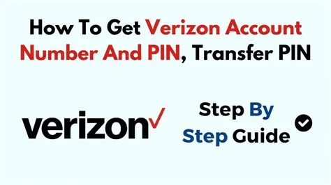How To Get Verizon Account Number And PIN, Transfer PIN - YouTube