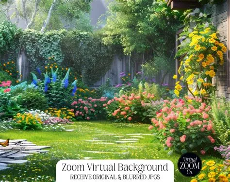 Zoom Background Spring Cottage Garden Zoom Flowers Zoom Photo Nature ...