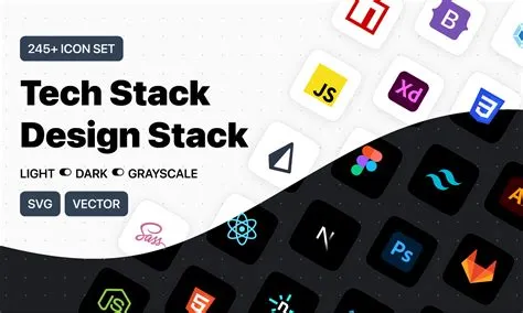 Tech Stack Icons & Design Stack Icons | Figma