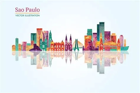 Sao Paulo skyline | Illustration, Sao paulo, Skyline silhouette