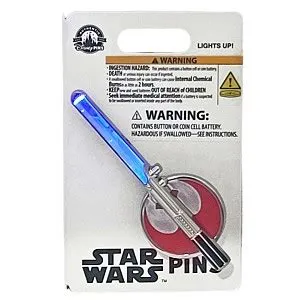 Disney Pin - Star Wars Light-Up Lightsaber - Blue