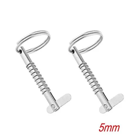 Buy 2 Pieces of Stainless Steel Marine Spring Pins, Spring Loaded ...