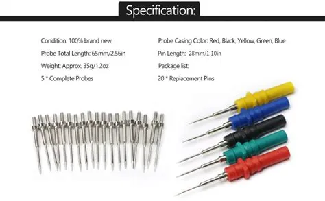 HT307A Probe Pin, Insulation Piercing Needle Probes Silicon Back Probe ...