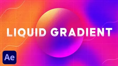 Fluid Liquid Gradient Animation in After Effects | Animation Tutorial ...