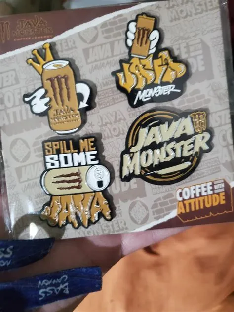 Java Monster Enamel Pins : r/monsterenergy