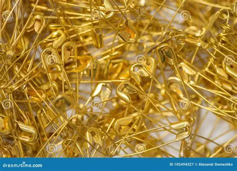 Safety pins background. stock image. Image of background - 105494327
