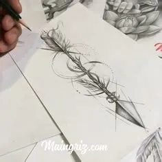 de Daiane Gonçalves en ornamentos | Flechas dibujos, Tattoo flechas ...