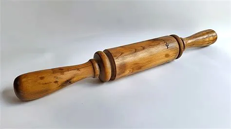 Vintage Wooden Rolling Pin Isolated, Wooden Rolling Pin, Vintage Wooden ...