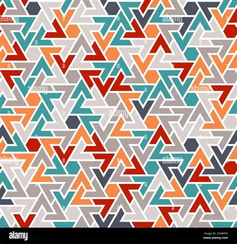 Seamless geometric color pattern. Vector repeating texture for fabric ...