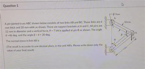 Solved A pin-jointed truss ABC shown below consists of two | Chegg.com