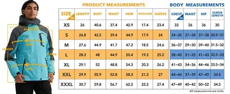 Women's Jackets Size Chart – GEMYSE