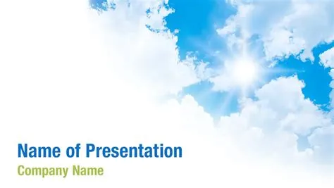 White Clouds PowerPoint Templates - White Clouds PowerPoint Backgrounds ...