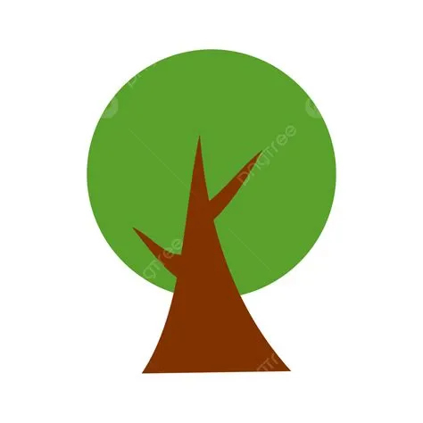 Gambar Ilustrasi Gambar Pohon Sederhana, Treesimple, Pohon Kartun ...