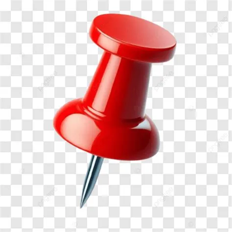 Close Up Of A Red Pushpin, Red Pushpin, Close Up, Macro Shot PNG ...
