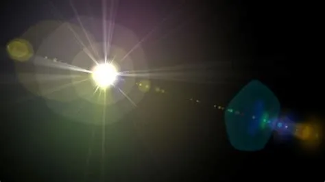 Lens flare effect on black, created with "Creation Lens Flares" for ...